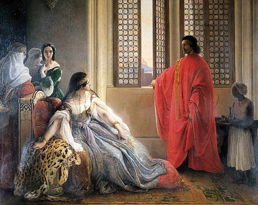 Caterina Cornaro spodestata dal regno di Cipro 1842 - Accademia Carrara, Bergamo